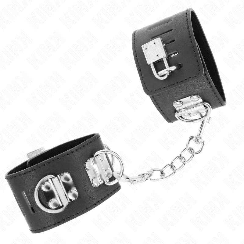KINK - MEERVOUDIGE POLSBANDJES MET VERSTELBARE ZWARTE HANGSLOTSLUITING 16-23 CM X 5,5 CM
