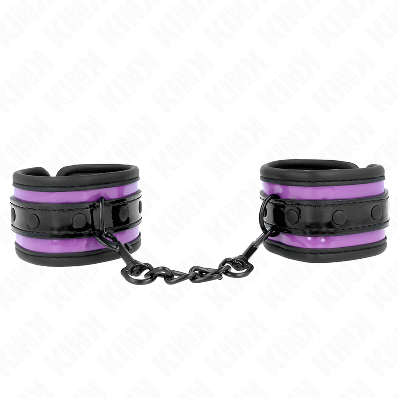 KINK - VERSTELBARE LILA NEOPREEN POLSBANDJES 21-28 CM X 5 CM