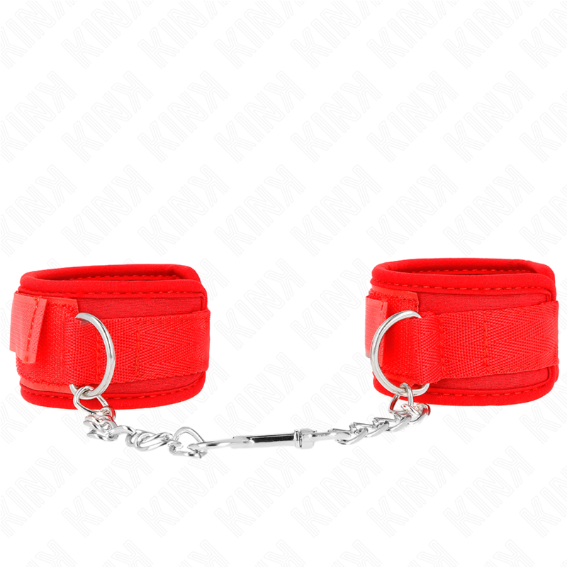 KINK - RODE NEOPREEN POLSBANDJES 42 X 5 CM