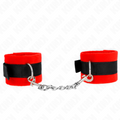 KINK - MUÑEQUERAS PARA PRINCIPIANTES NEGRO-ROJO 30 X 7 CM