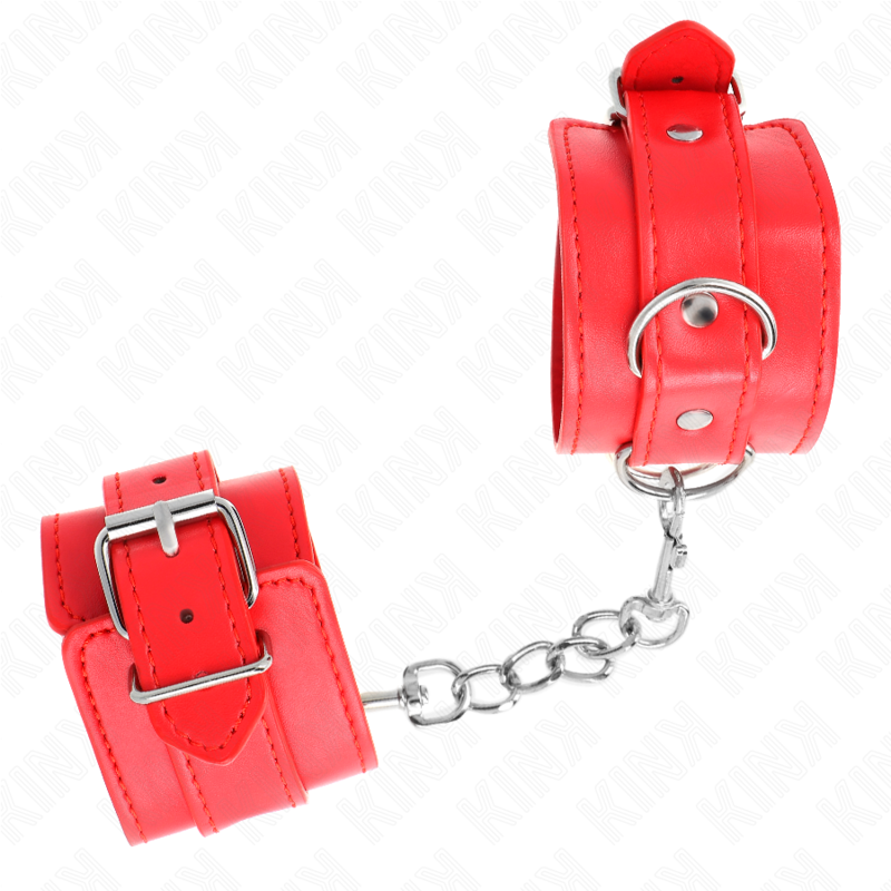 KINK - EENVOUDIGE RODE VERSTELBARE POLSBANDJES 20-23 CM X 5,5 CM