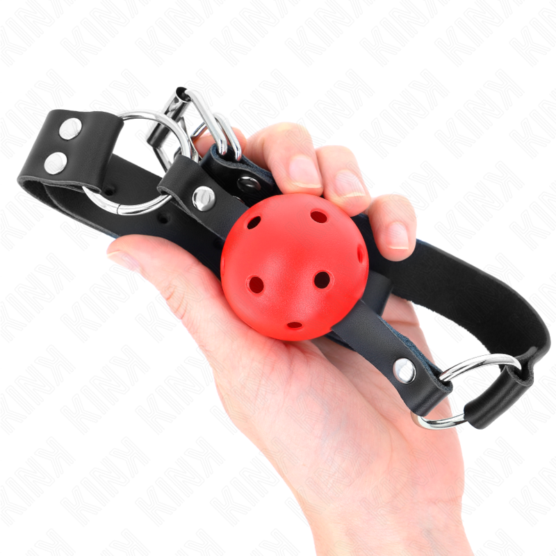 KINK - BALL GRIP 4 CM ADEMEND MET DUBBELE RODE KLINKNAGEL 62 x 2,5 CM VERSTELBAAR 42-58 CM