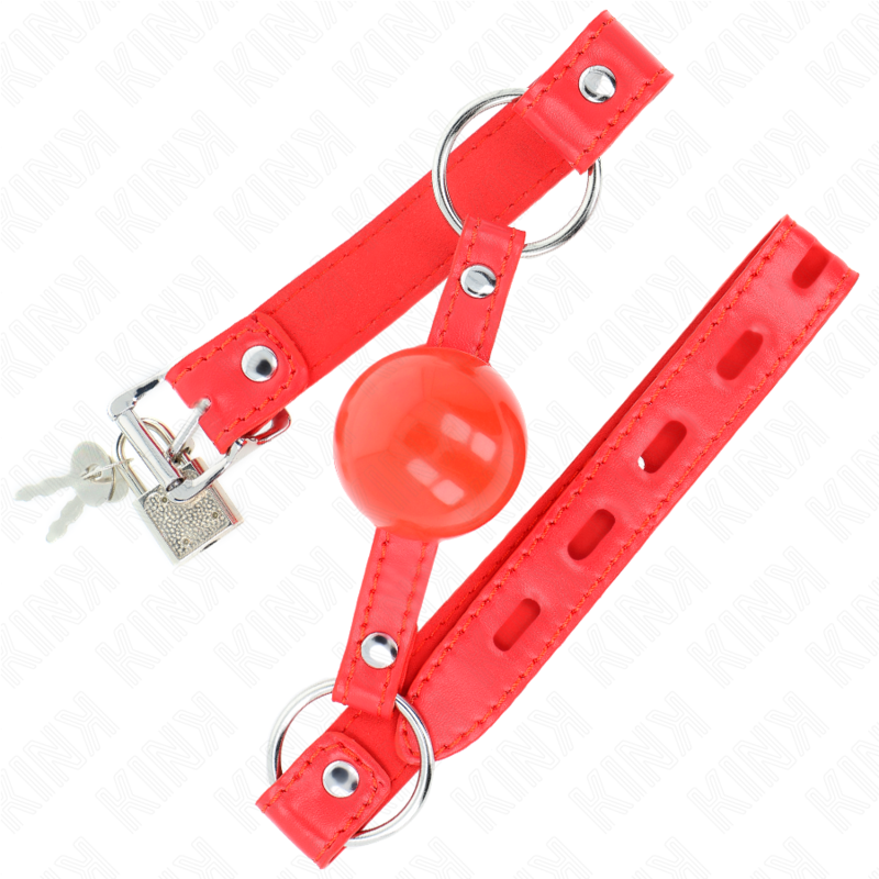 KINK - 4 CM TPE KOGELKLEM MET ROOD SLOT 60 x 2 CM