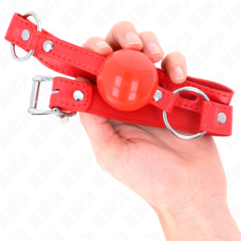 KINK - 4 CM TPE KOGELKLEM MET ROOD SLOT 60 x 2 CM