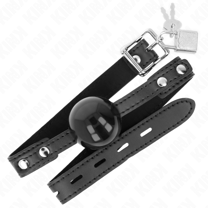 KINK - BALL GAG 4 CM SOFT TPE MODEL 3 60 x 2 CM VERSTELBAAR 37-52 CM