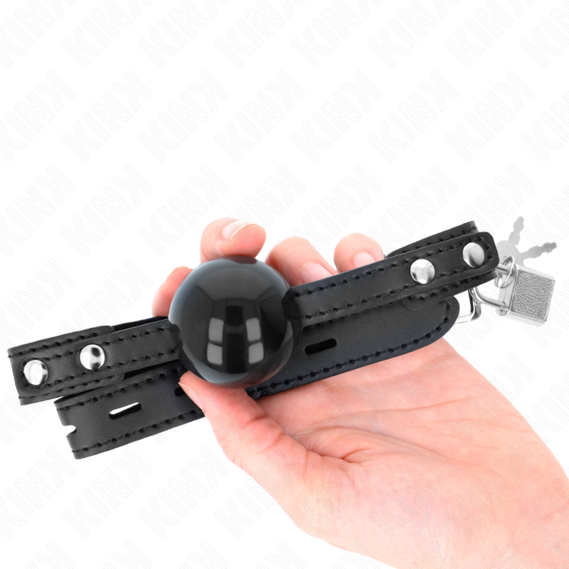 KINK - BALL GAG 4 CM SOFT TPE MODEL 3 60 x 2 CM VERSTELBAAR 37-52 CM