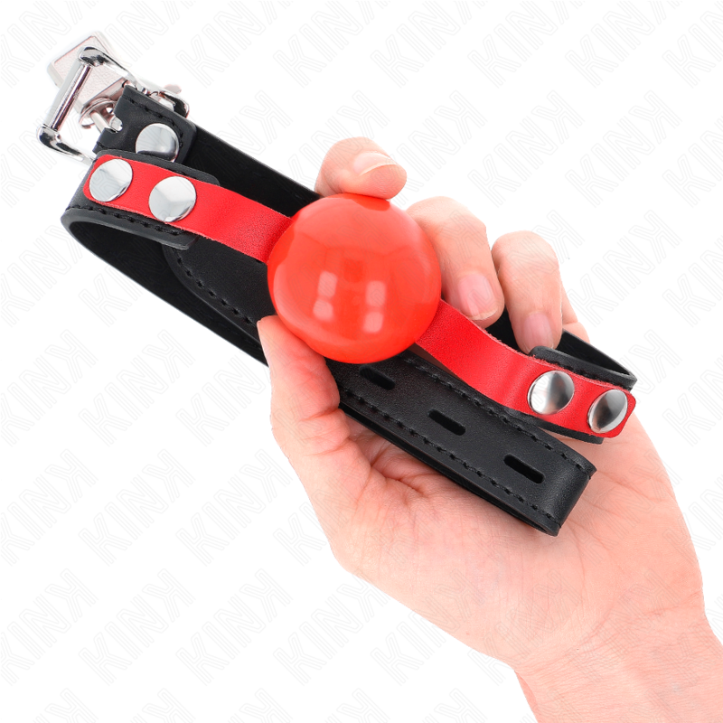 KINK - BALL GAG 4 CM SOFT TPE MODEL 4 60 x 2 CM VERSTELBAAR 37-52 CM