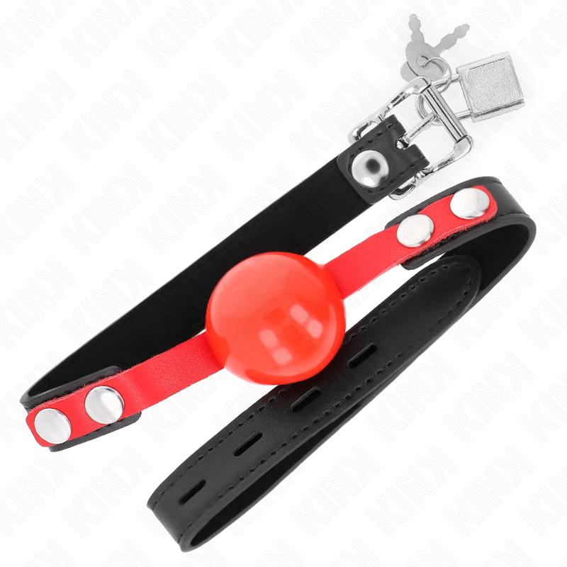 KINK - BALL GAG 4 CM SOFT TPE MODEL 4 60 x 2 CM VERSTELBAAR 37-52 CM