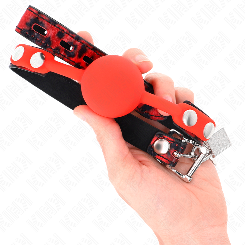 KINK - 4 CM SILICONEN KOGELKLEM MODEL 2 MET SLOT 60 x 2 CM