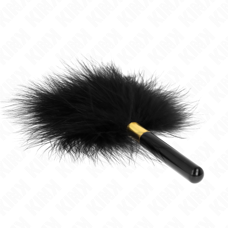 KINK - TICKLE FEATHERS GOUD METAAL ZWART 18 CM