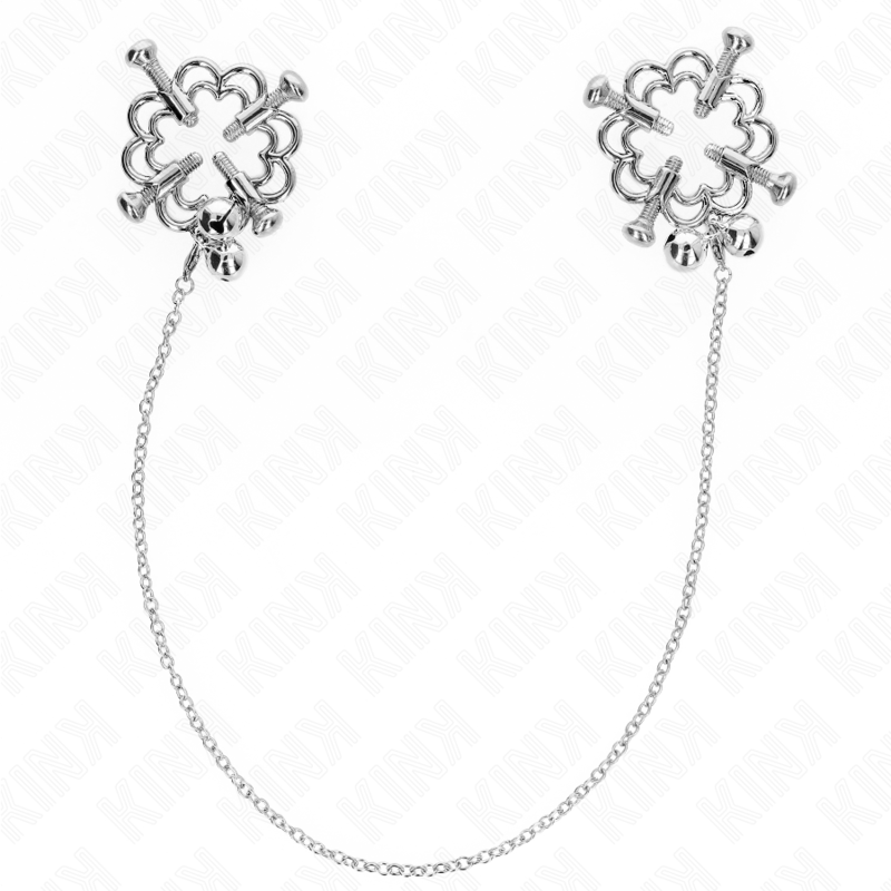 KINK - METALEN BLOEMEN TEPELKLEMMEN MET KETTING