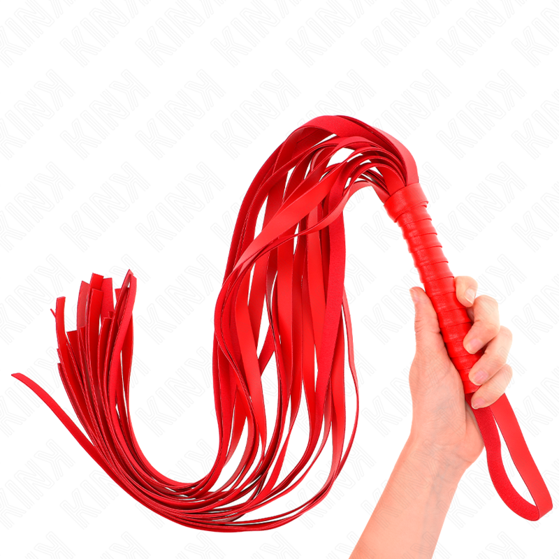 KINK - RODE 70 CM LANGE STAART EN KORTE HANDGREEP ZWEEP