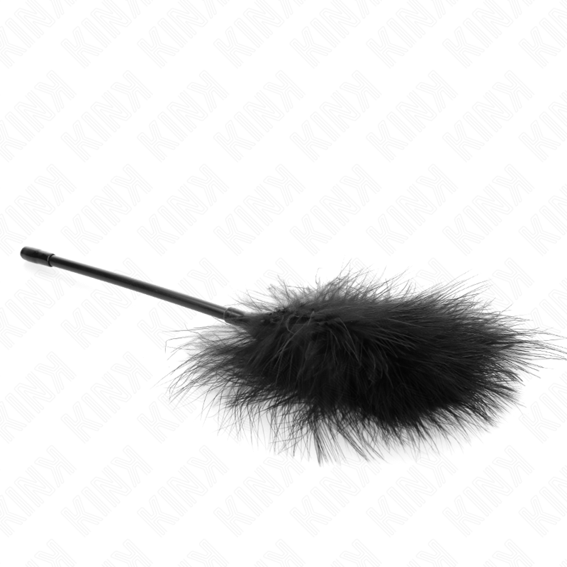 KINK - TICKLE FEATHERS ZWART GEBRUIKT VOOR BONDAGE KIT 27 CM