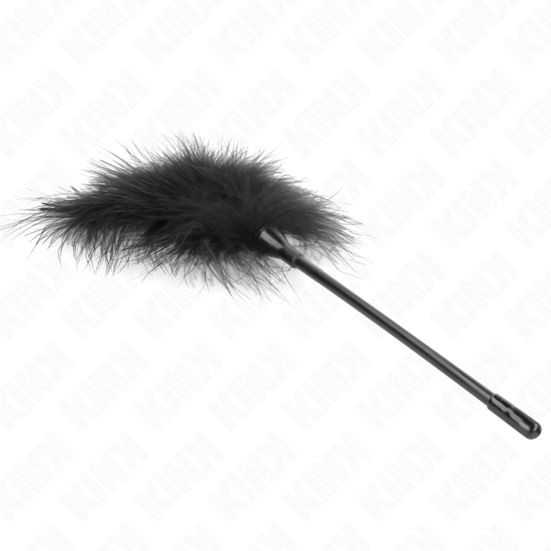 KINK - TICKLE FEATHERS ZWART GEBRUIKT VOOR BONDAGE KIT 27 CM