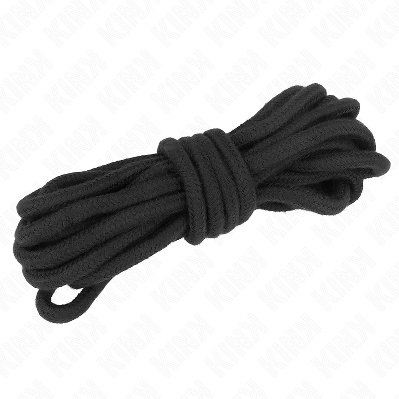 KINK - 10 METER ZWART KATOENEN TOUW