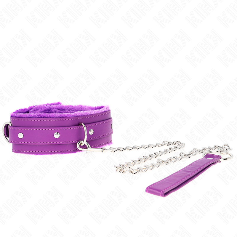 KINK - 65 CM LIJNHALSBAND MET BEPERKINGEN, PAARS, VERSTELBAAR 36-42 CM X 5,5 CM