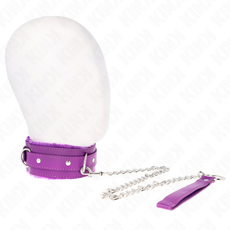 KINK - 65 CM LIJNHALSBAND MET BEPERKINGEN, PAARS, VERSTELBAAR 36-42 CM X 5,5 CM