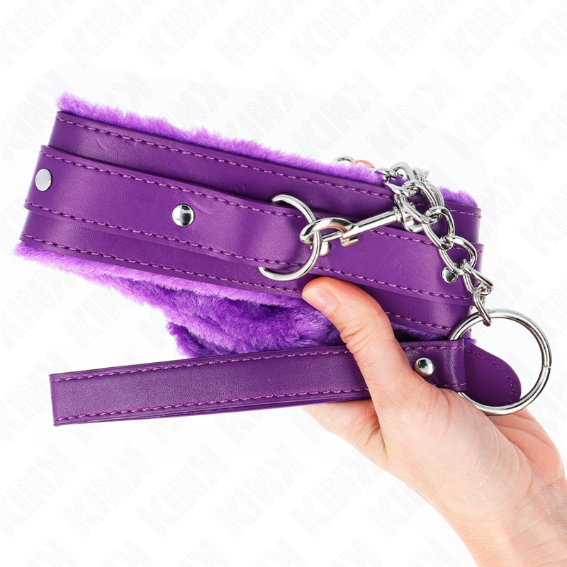 KINK - 65 CM LIJNHALSBAND MET BEPERKINGEN, PAARS, VERSTELBAAR 36-42 CM X 5,5 CM