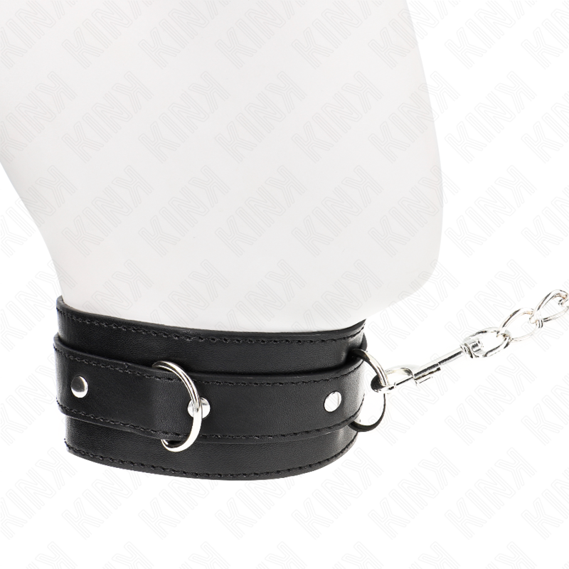KINK - KETTING MET BAND 65 CM ZWART 54 X 4,5 CM