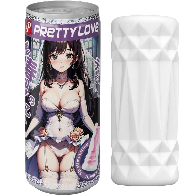 PRETTY LOVE - MANNELIJKE MASTURBATOR CAN MODEL 2