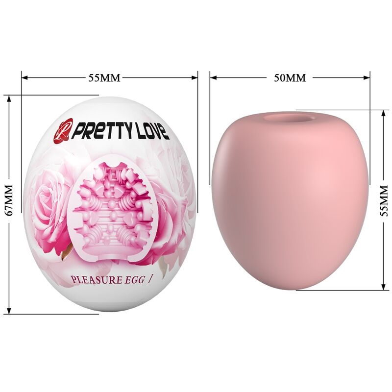 PRETTY LOVE - ROZE EI MANNELIJKE MASTURBATOR
