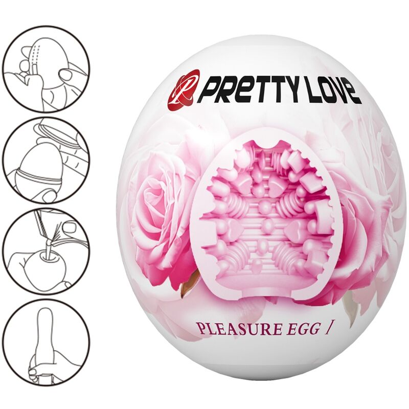 PRETTY LOVE - ROZE EI MANNELIJKE MASTURBATOR