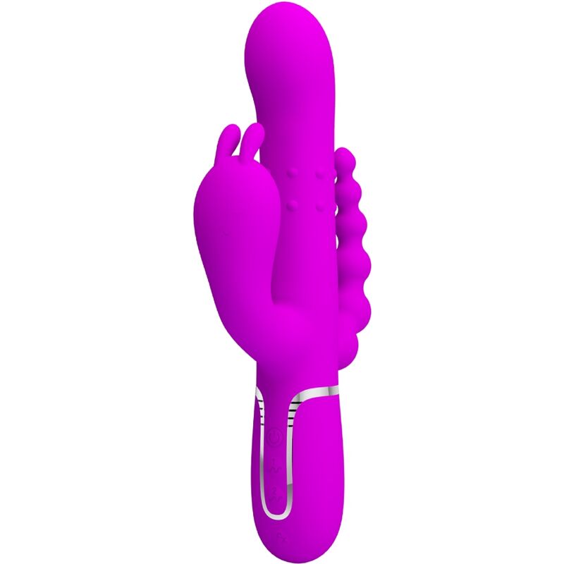 PRETTY LOVE - CAMMY TRIPLE MULTIFUNCTIONELE VIBRATOR 4 IN 1 ROZE
