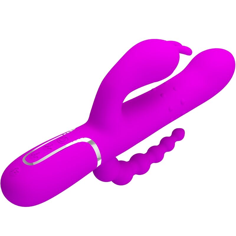 PRETTY LOVE - CAMMY TRIPLE MULTIFUNCTIONELE VIBRATOR 4 IN 1 ROZE