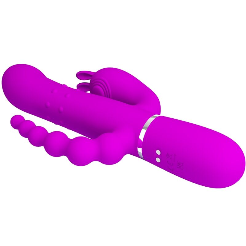 PRETTY LOVE - CAMMY TRIPLE MULTIFUNCTIONELE VIBRATOR 4 IN 1 ROZE