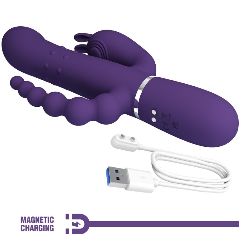 PRETTY LOVE - CAMMY TRIPLE MULTIFUNCTIONELE VIBRATOR 4 IN 1 PAARS