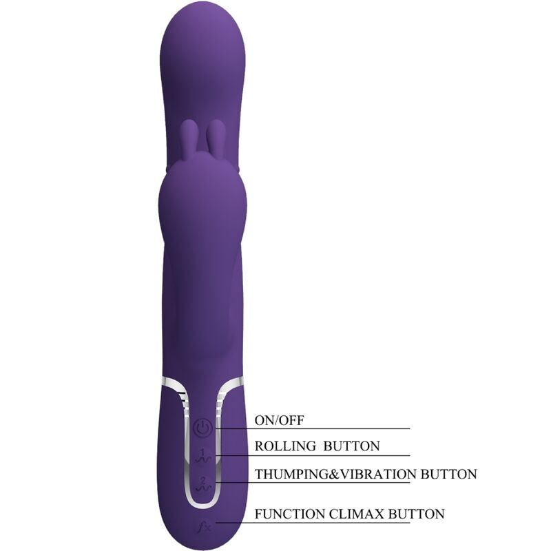 PRETTY LOVE - CAMMY TRIPLE MULTIFUNCTIONELE VIBRATOR 4 IN 1 PAARS