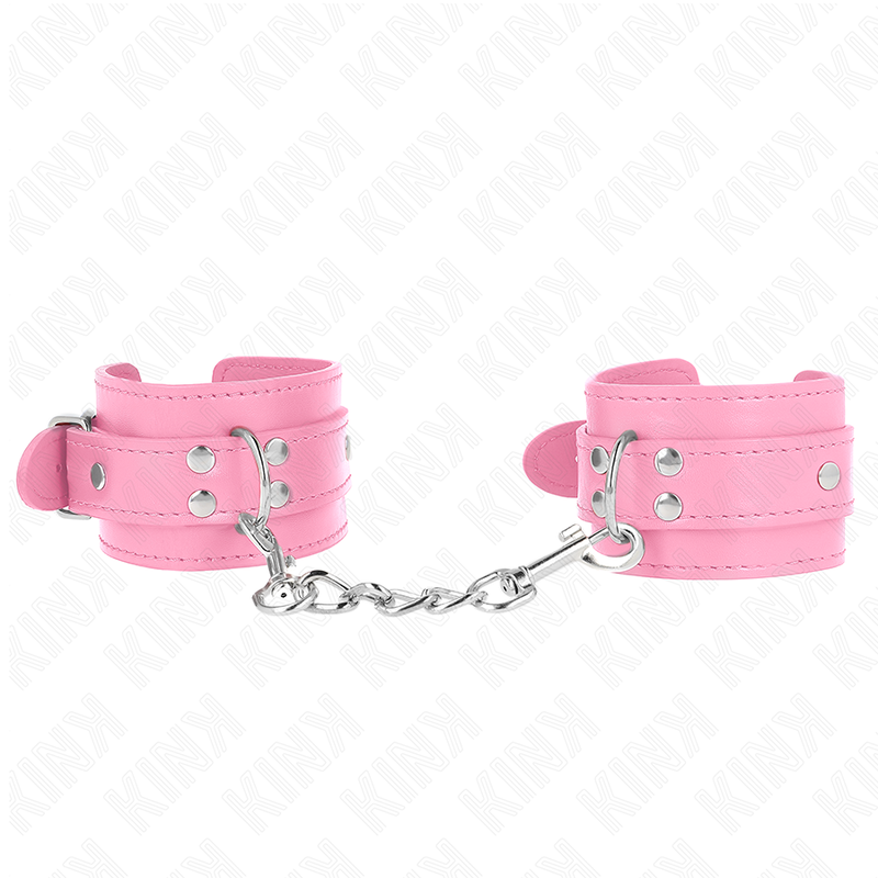 KINK - EENVOUDIGE ROZE VERSTELBARE POLSBANDJES 20-23 CM X 5,5 CM