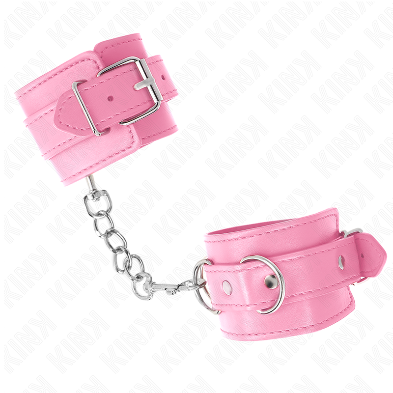 KINK - EENVOUDIGE ROZE VERSTELBARE POLSBANDJES 20-23 CM X 5,5 CM