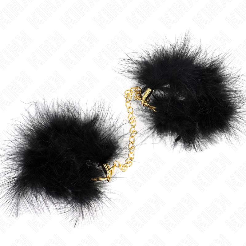 KINK - ZWARTE VEER HANDBOEIEN MET GOUDEN KETTING MODEL 2