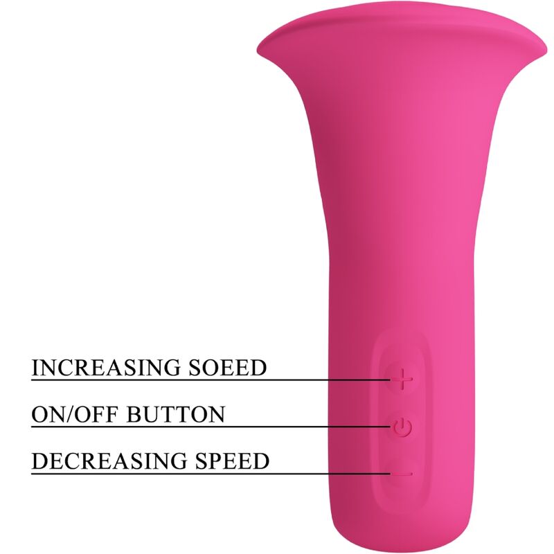 PRETTY LOVE - CLYDE ORALE VIBRATOR TONGVIBRATOR 12 VIBRATIES ROZE