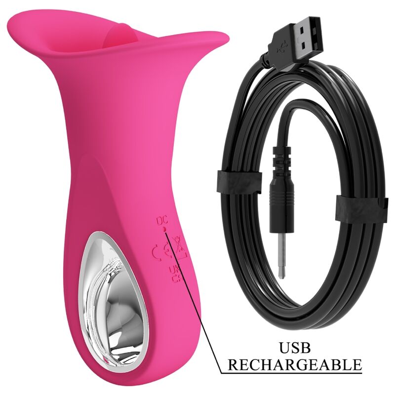 PRETTY LOVE - CLYDE ORALE VIBRATOR TONGVIBRATOR 12 VIBRATIES ROZE