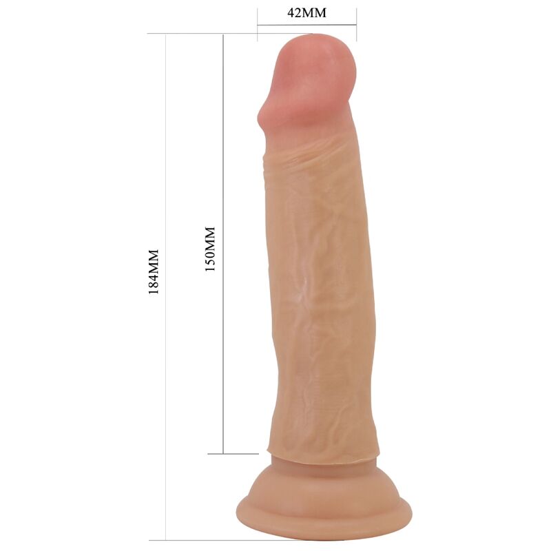 PRETTY LOVE - QUENTIN REALISTISCHE DILDO 18 CM NATUURLIJK