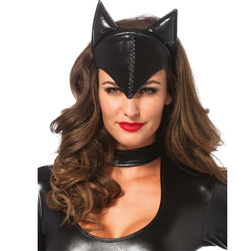 LEG AVENUE - ZWART KATTENVROUWMASKER
