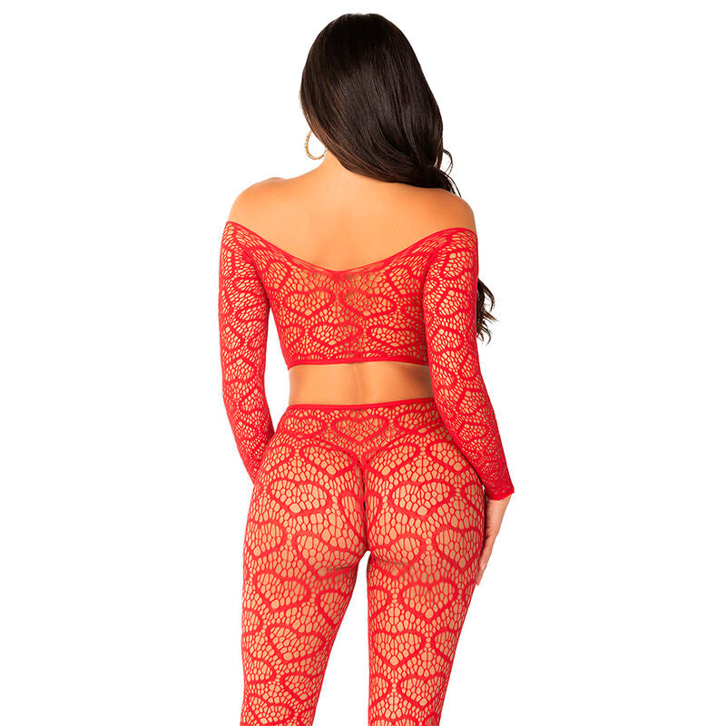 LEG AVENUE - CROP TOP + RODE PANTY ONE SIZE