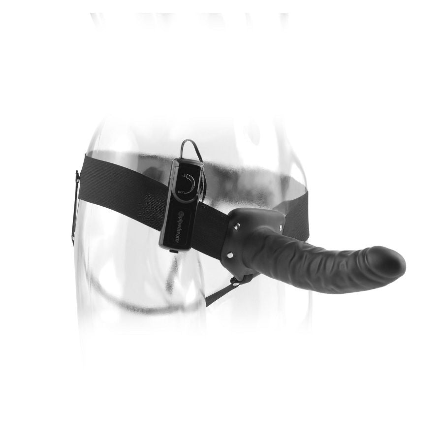 FETISH FANTASY SERIE - HOL TRILLEND HARNAS 19 CM ZWART
