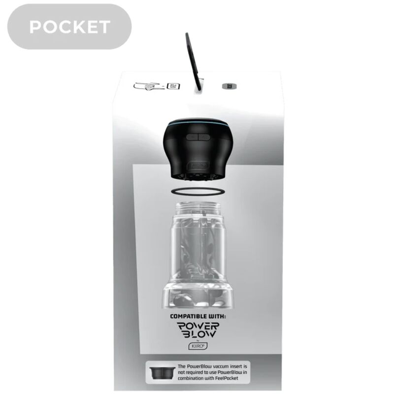 KIIROO - FEEL POCKET STROKER CRYSTAL VAN KIIROO TRANSPARANT