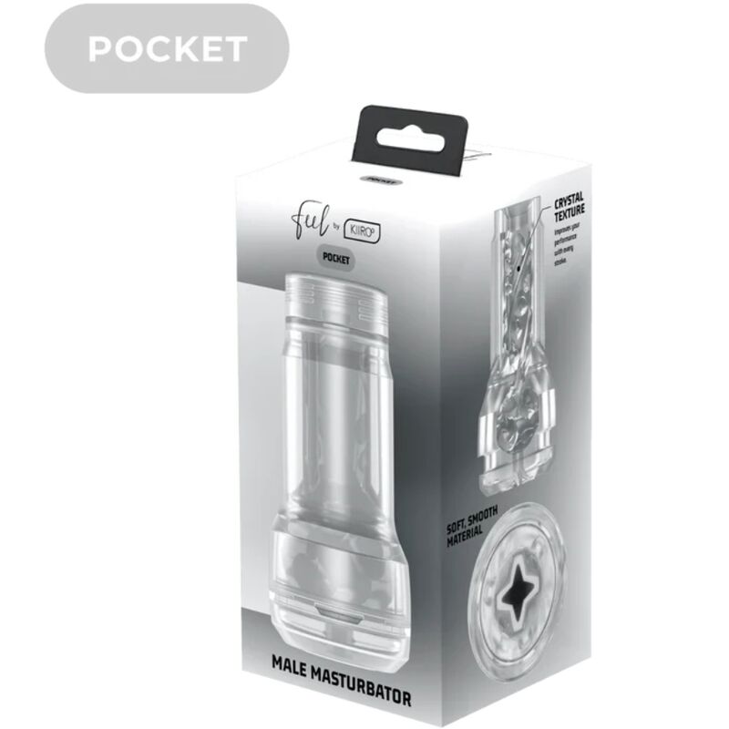 KIIROO - FEEL POCKET STROKER CRYSTAL VAN KIIROO TRANSPARANT