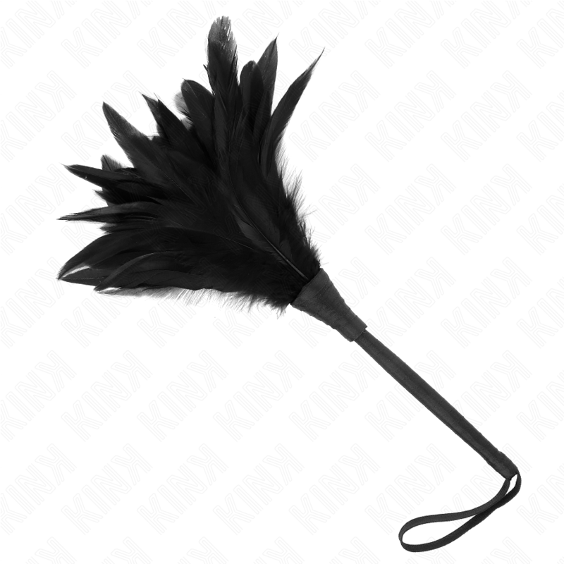 KINK - KIPPENVEREN OM TE KIETELEN IN DE VORM VAN EEN ZWARTE VROUWESHOORN 36 CM
