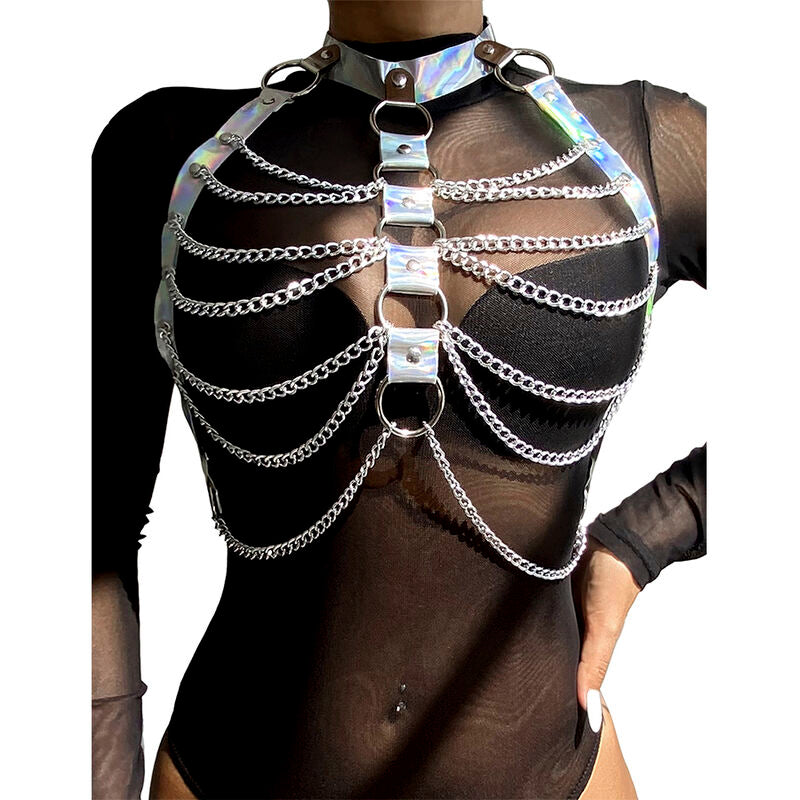SUBBLIME - 953737 BORSTTUIG MET RINGEN EN KETTINGEN ZILVER ONE SIZE