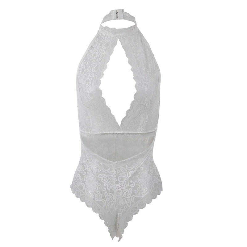 SUBBLIME - 953867 WIT KANTEN BODYSUIT L/XL