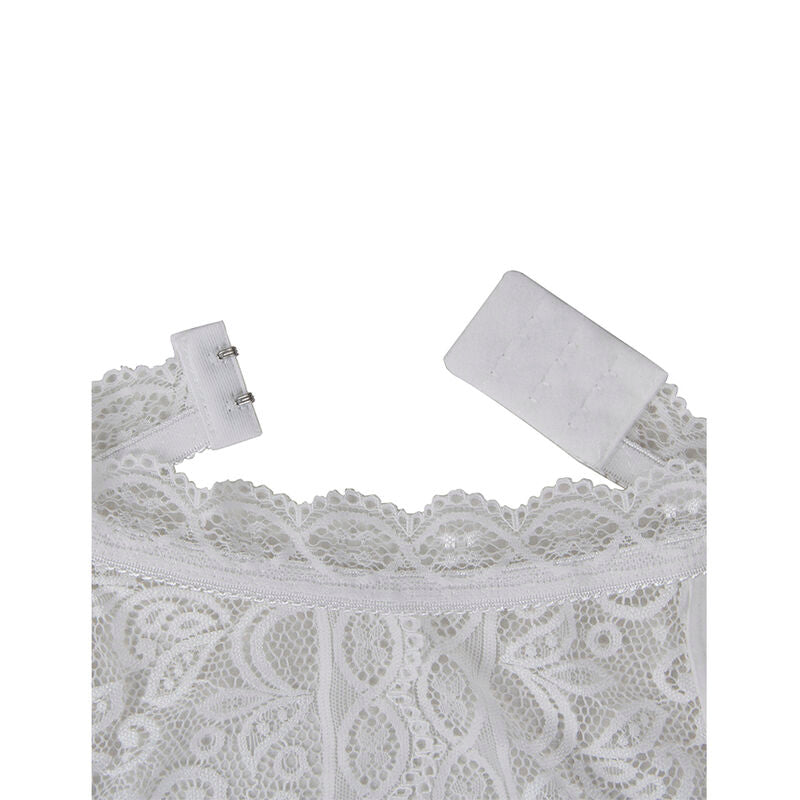 SUBBLIME - 953867 WIT KANTEN BODYSUIT L/XL