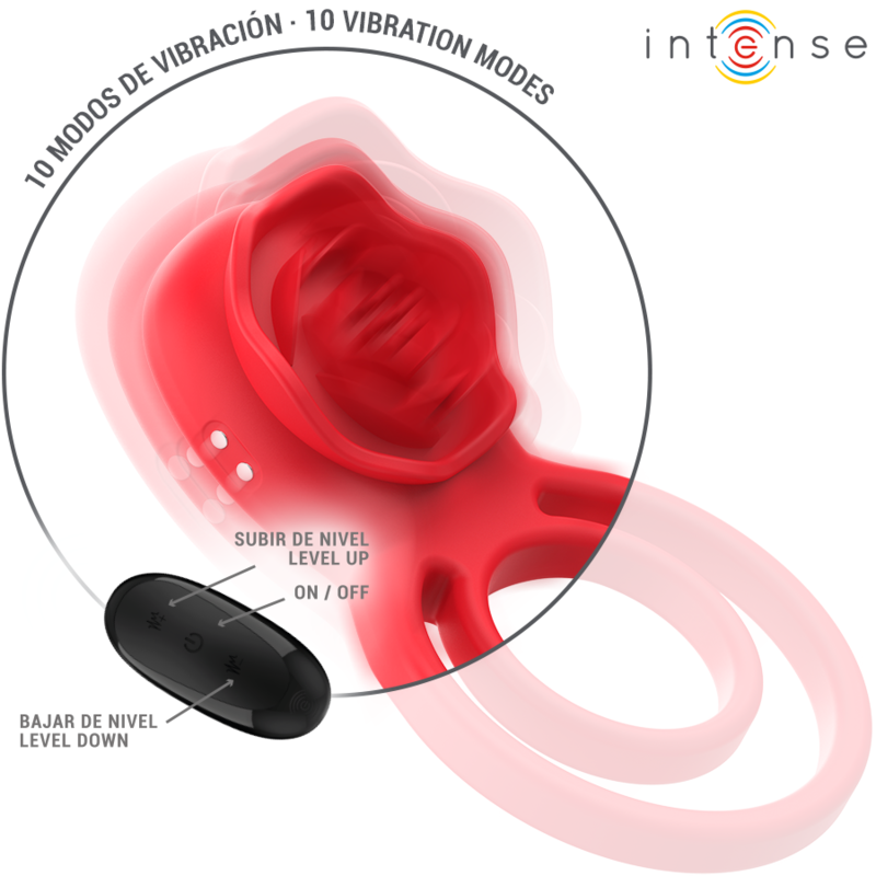 INTENSE - GAIL ROZE STIMULATOR 10 VIBRATIES RODE AFSTANDSBEDIENING