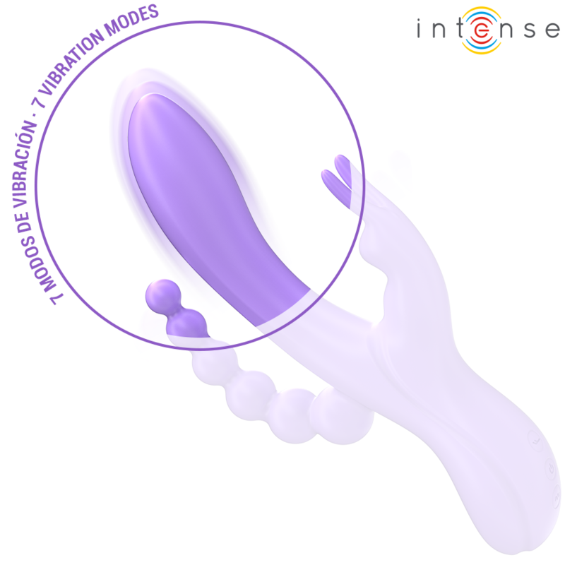 INTENSE - MIKO TRIPLE RABBIT VIBRATOR &amp; STIMULATOR &amp; ANAL 7 VIBRATIES PAARS