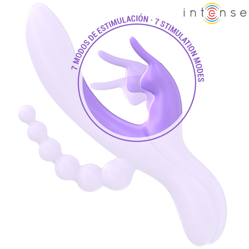 INTENSE - MIKO TRIPLE RABBIT VIBRATOR &amp; STIMULATOR &amp; ANAL 7 VIBRATIES PAARS