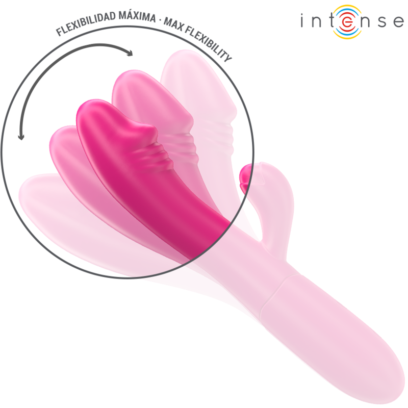 INTENSE - IVY FLEXIBELE VIBRATOR 10 VIBRATIES MET STIMULERENDE ROZE TONG